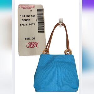 Vtg Saks Fifth Avenue Italian XL Handbag Original Tag Included Like NEW *AR